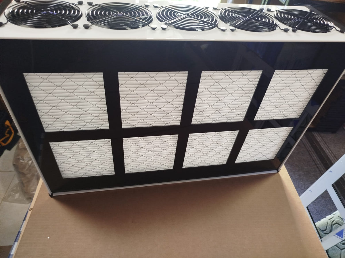 Mesh filter guard covers easy installation for Luggable