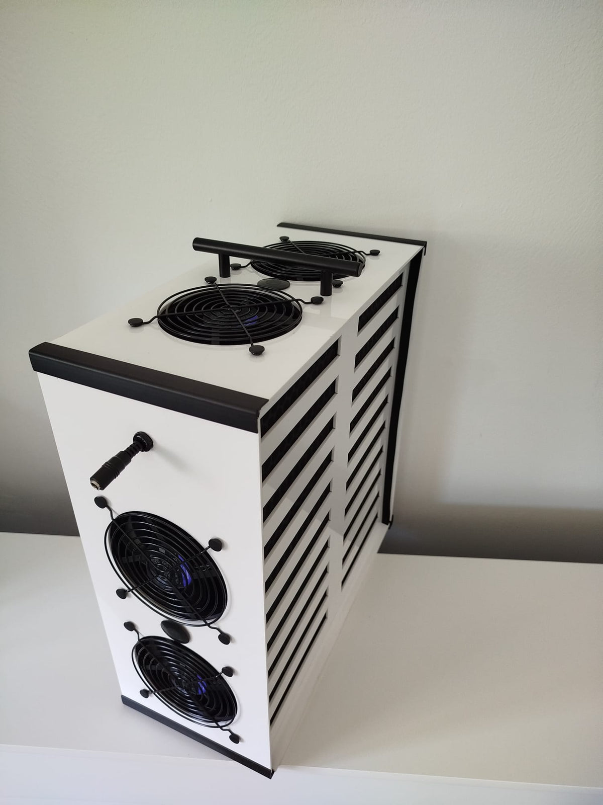 Luggable Carbon 4-Fan air purifier for the kitchen