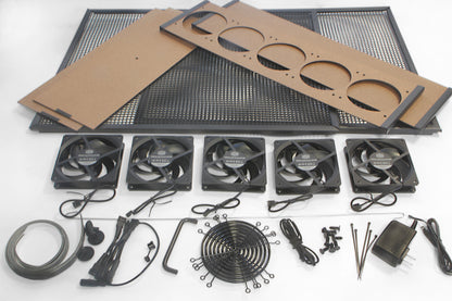 Luggable 5-Fan with hex mesh guard fitted UK