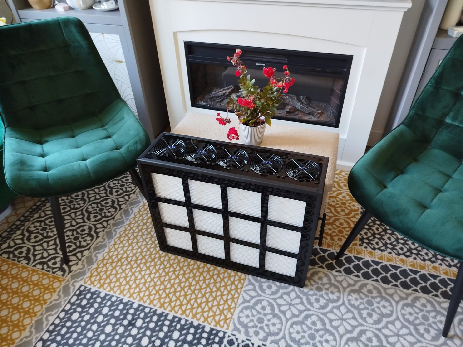 Luggable Ultra XL Obsidian 7-fan high-output air purifier
