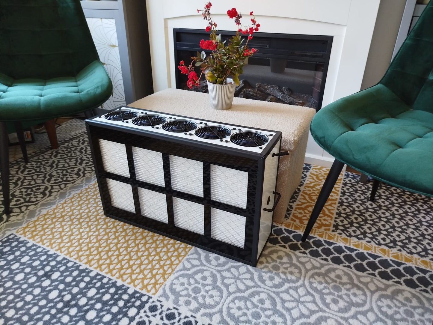 Luggable Obsidian premium air purifier for living room UK