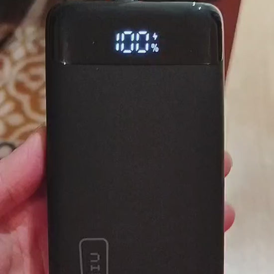 Luggable Air Purifier running on USB Power Bank - Portable Off-Grid Demo